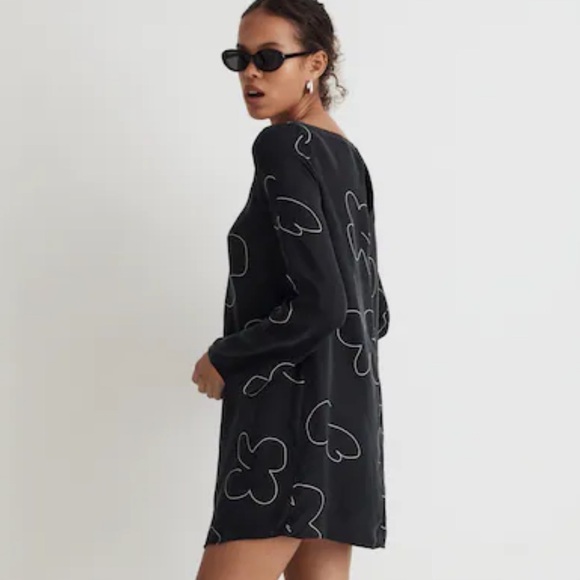 NWT! MADEWELL black soft shift dress, S. - Picture 7 of 13